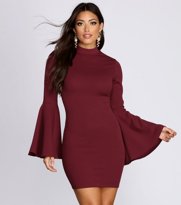 Bell Sleeve Mini Dress | Windsor